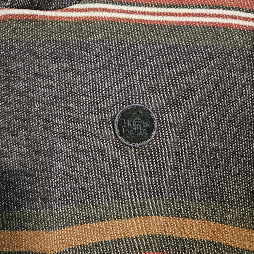 Hurley Multicolor Striped Knit Sweater Hoodie - Picture 4 of 4